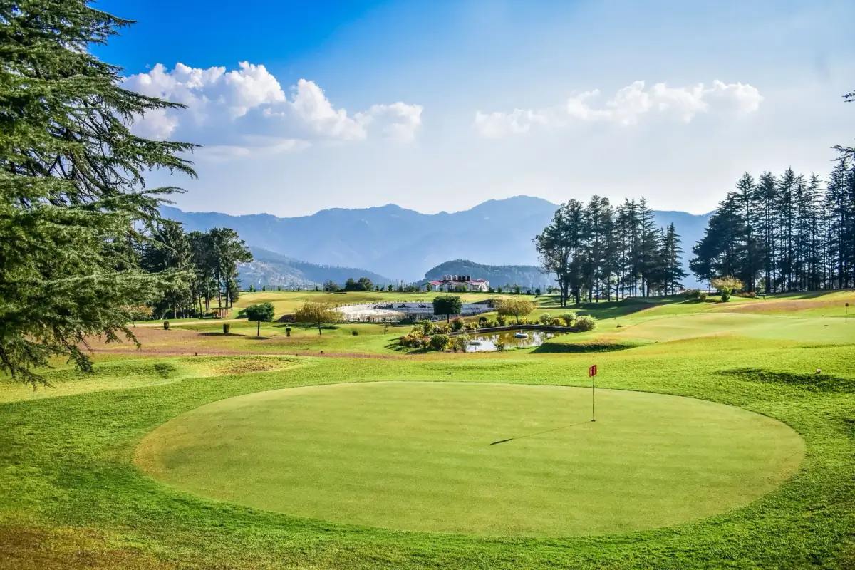 A wide view of the fairways